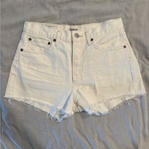 Agolde Women's Classic White Jean Shorts